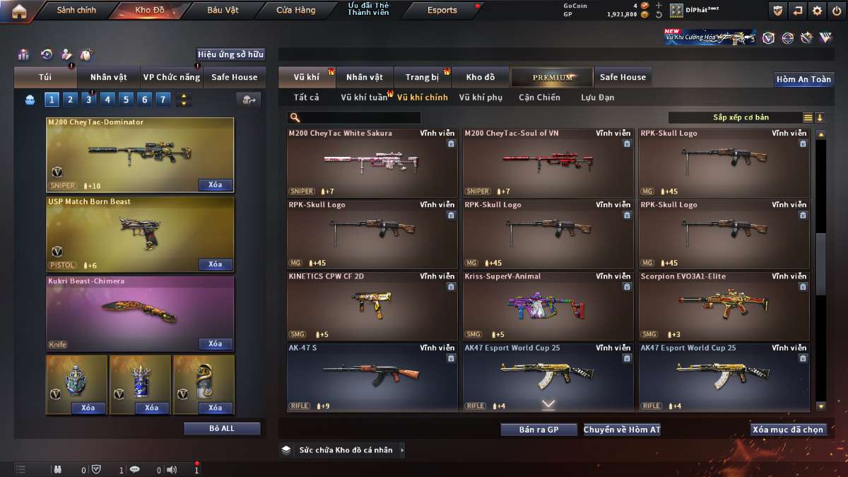 shop acc cf uy tin gia re